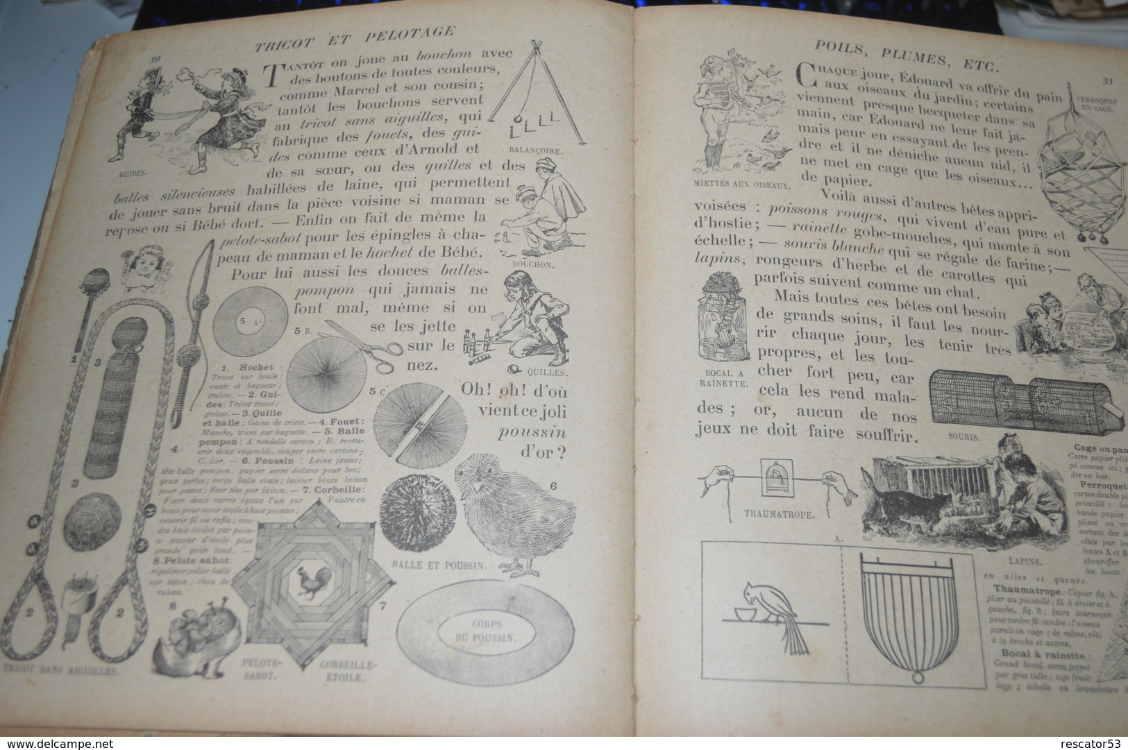 Très Rare Livre De Jeux Anciens 1900 - Jouets Anciens