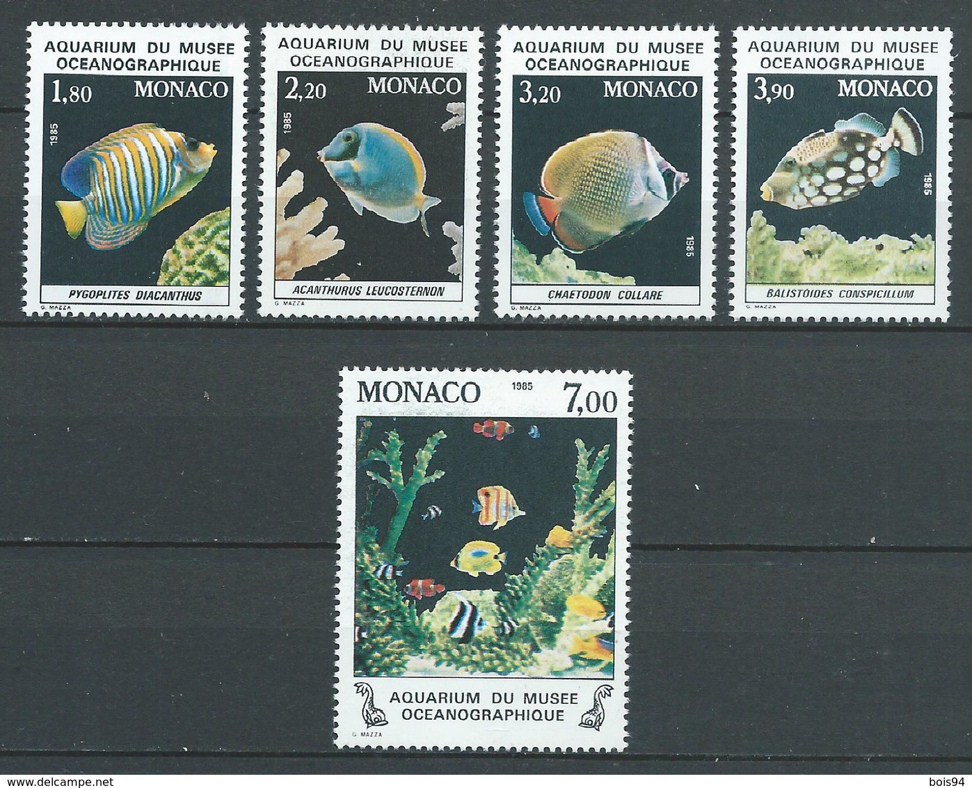 MONACO 1985 . Série N°s 1483 à 1487 . Neufs ** (MNH) - Neufs