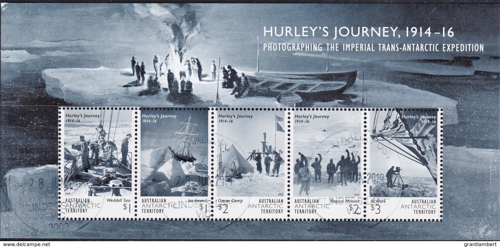 Australian Antarctic 2016 Hurley's Journey - Photographing Minisheet CTO - Unused Stamps