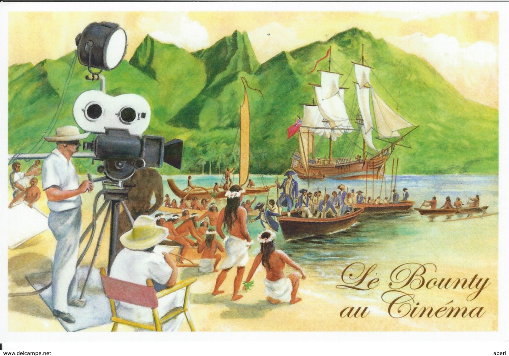 13088  Le BOUNTY Au CINÉMA - TAHITI - POLYNÉSIE FRANÇAISE - Lettres & Documents