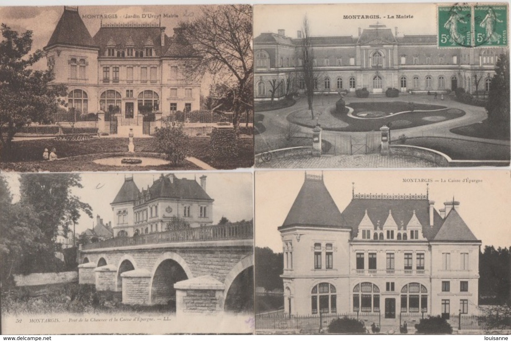 19 / 8 / 571  -  MONTARGIS  ( 45 )   LOT. DE. 6. CPA. DIVERSES - 5 - 99 Karten