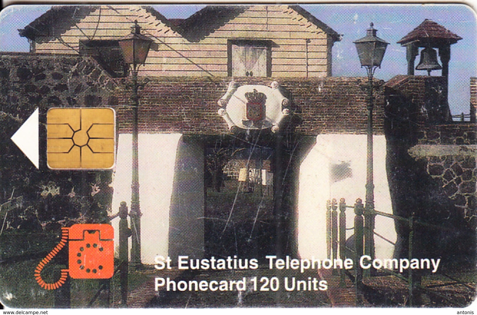 ST. EUSTATIUS(chip) - Portal, Eutel Telecard 120 Units, Chip GEM1.2, Tirage 5000, 11/98, Used - Antille (Olandesi)