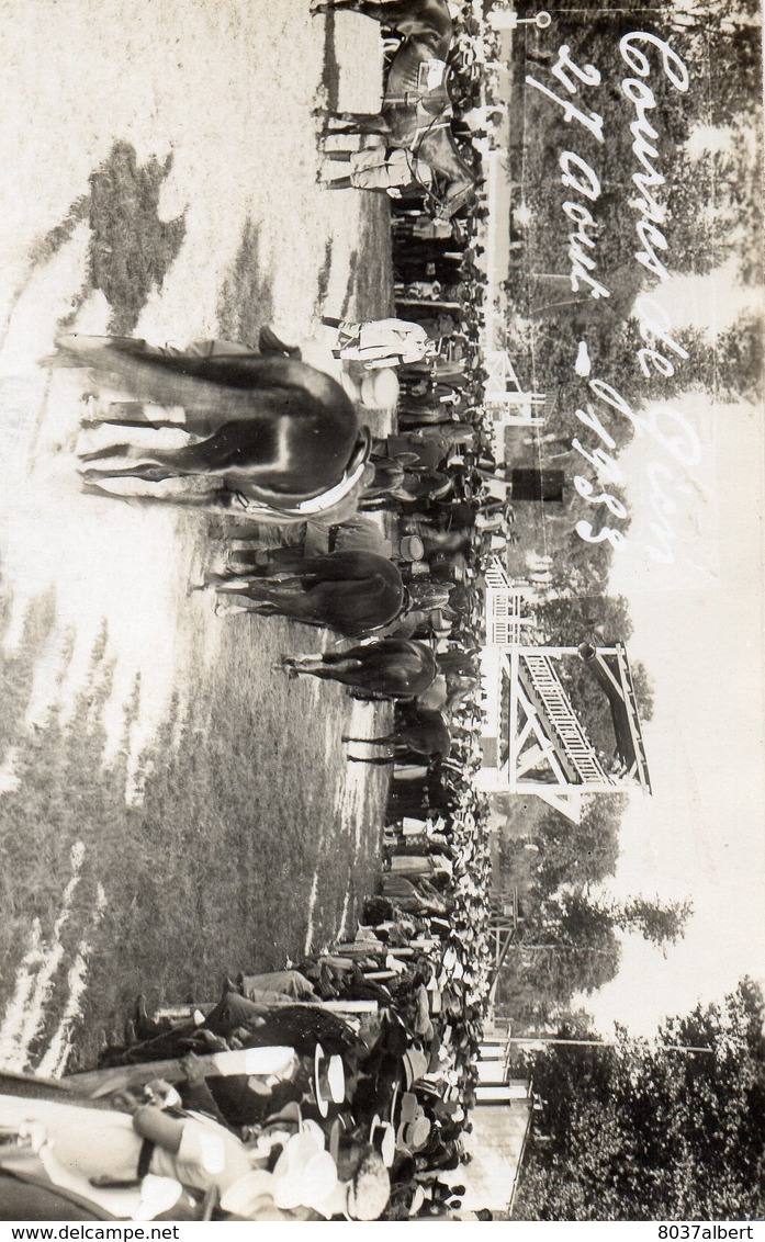 Carte Photo Courses De Gien 1933 - Gien