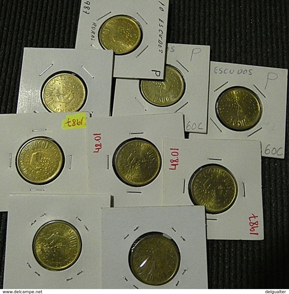 Portugal 9 Coins 10 Escudos 1987 Mundo Rural - Lots & Kiloware - Coins