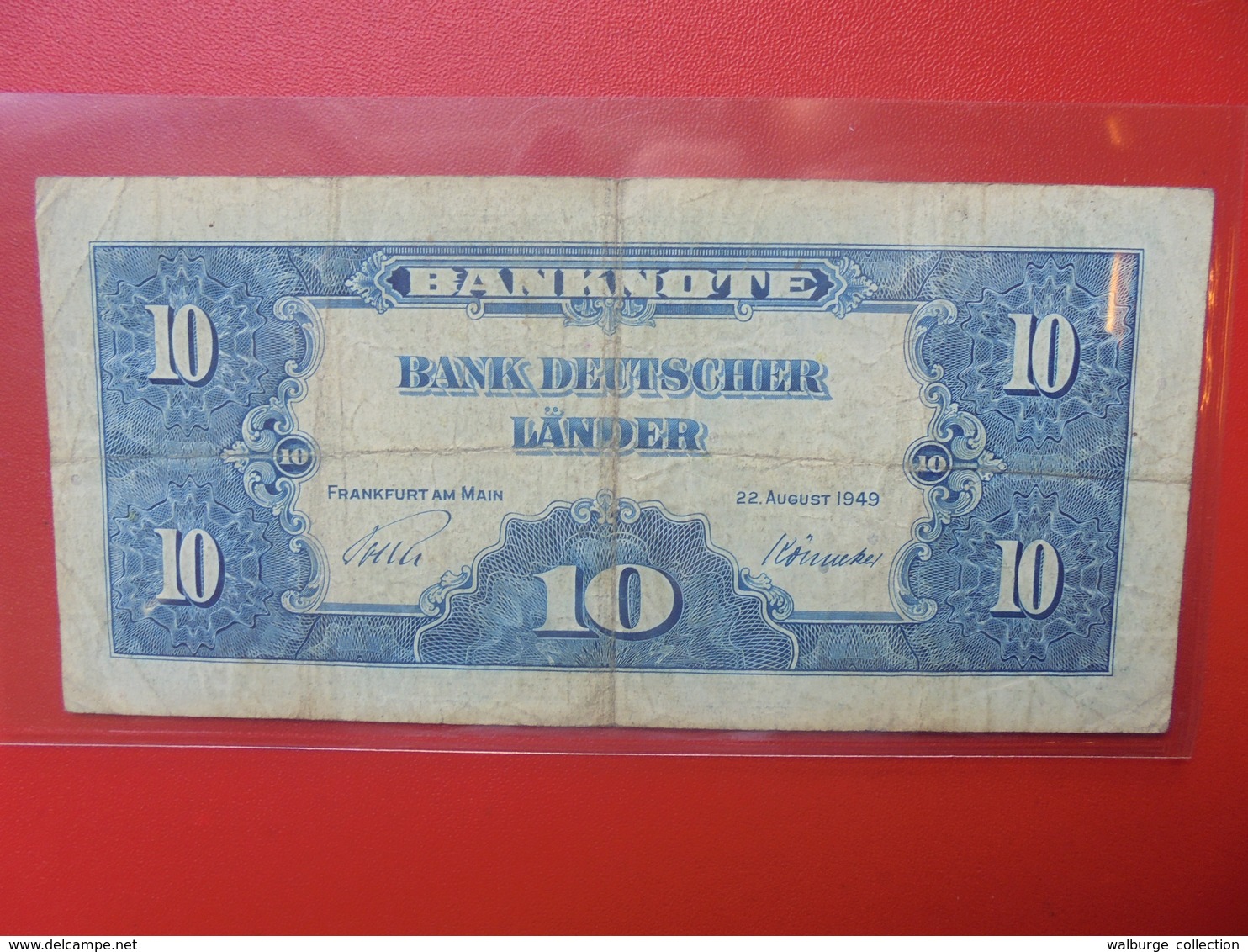 BRD 10 MARK 1949 CIRCULER (B.6) - 10 Deutsche Mark