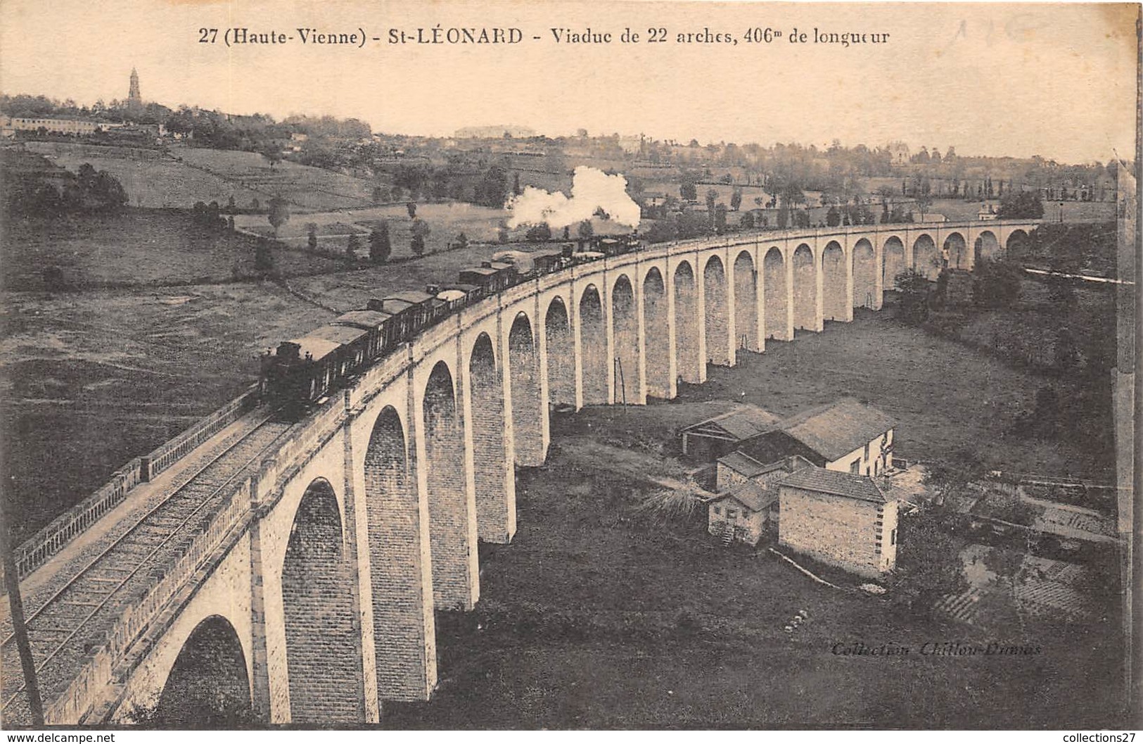 87-SAINT-LEONARD- VIADUC DE 22 ARCHES 406 M LONGUEUR - Saint Leonard De Noblat