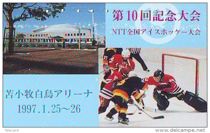 Télécarte Japon * 110-14427 * Sport * EIS * ICE HOCKEY Sur Glace (454) Japan Phonecard * TK * SCHAATSEN SKATING - Sport