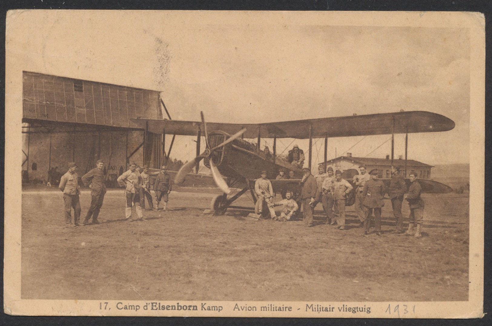 Belgique - Camp D'Elsenborn Kamp : Avion Militaire / Militar Vliegtuig.  Voyagée D'Elsenborn (1939) Vers Antwerpen - 1939-1945: 2ème Guerre