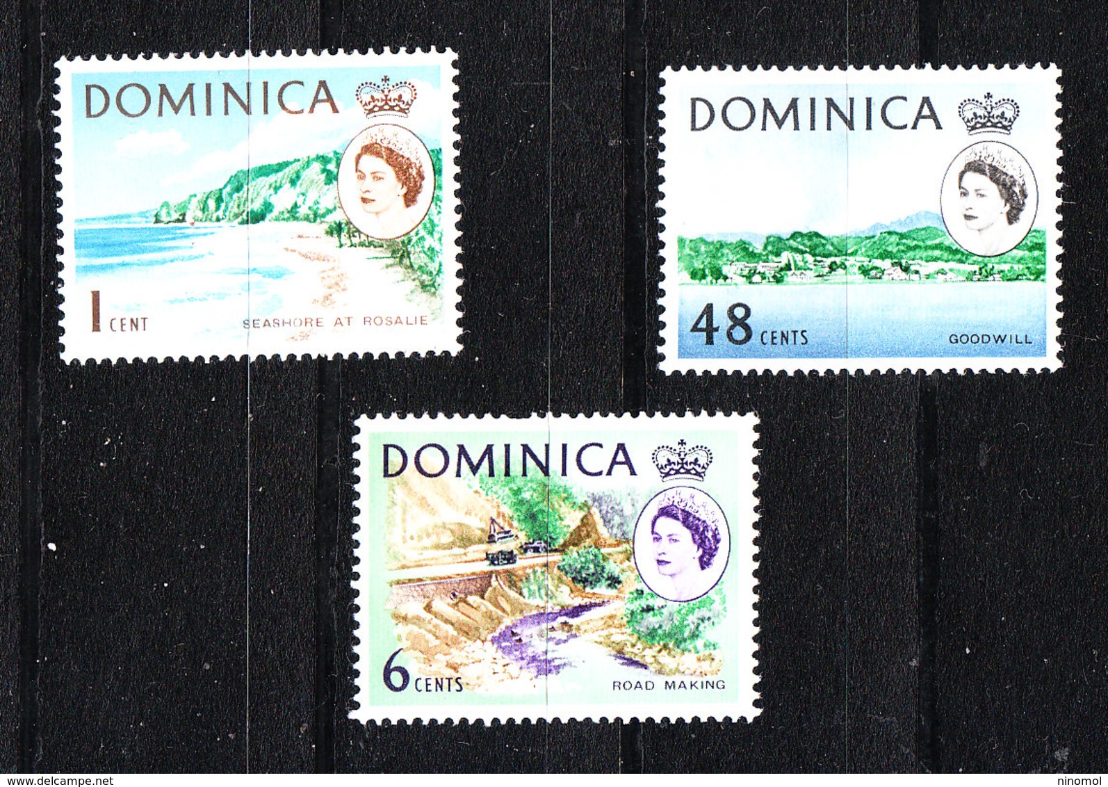 Dominica  - 1963-67. Serie Ordinaria: Viste Marine. Views Of Marine Beaches. MNH - Geography
