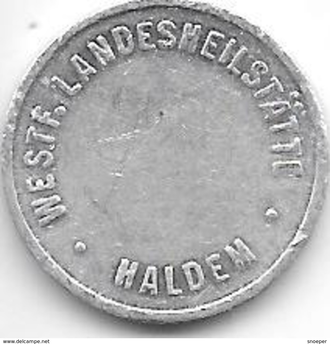 *notgeld  Haldem Westf. Landesheilsatte  5 Pfennig O.j./ND  Alu.   5481.1 - Autres & Non Classés