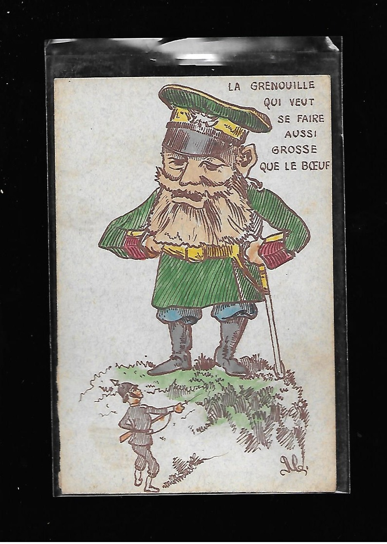 C.P.A. ILLUSTREE ... CARICATURE GUILLAUME 2 - Guerre 1914-18