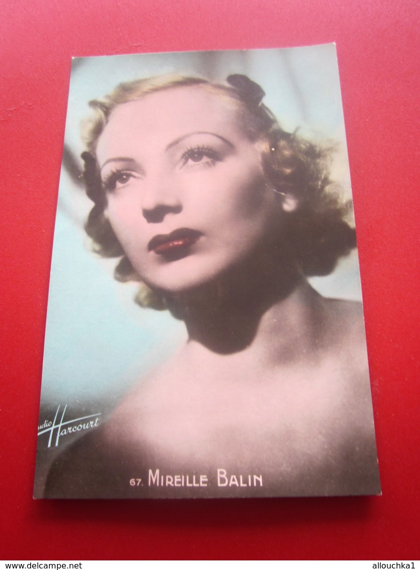 Blanche Mireille Césarine Balin Carte Postale Photo Thème Spectacle Actrice Française Cinema Années 30/ Studio Harcourt - Künstler