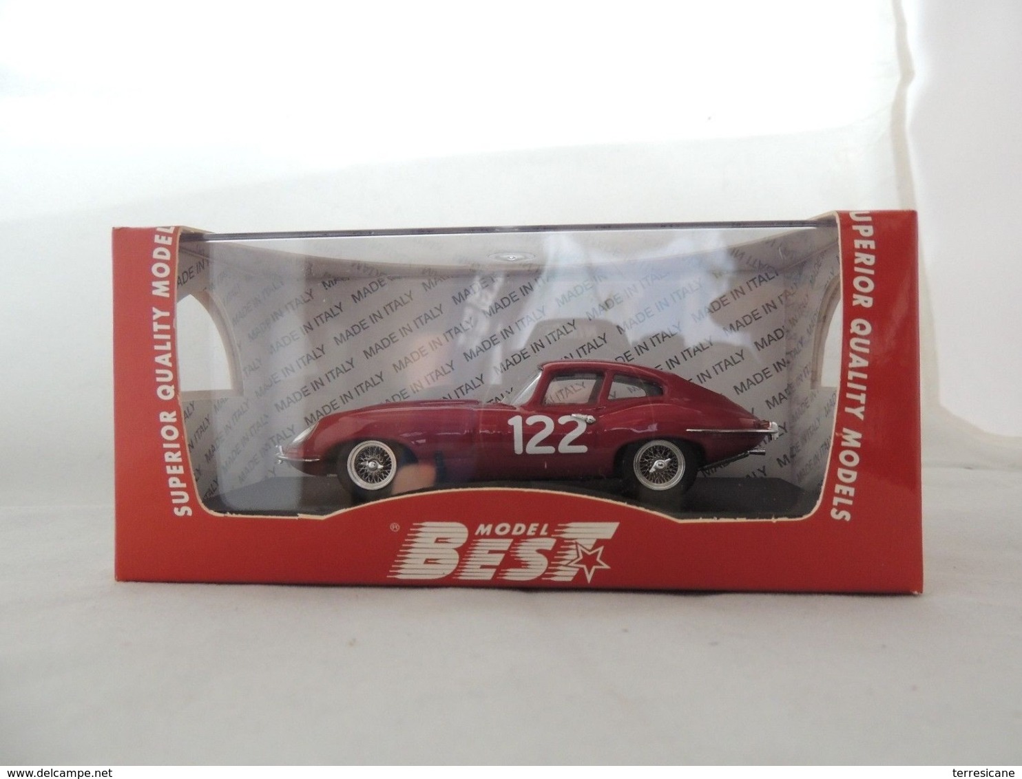 JAGUAR E COUPE' NR. 122 TARGA FLORIO 1963 BEST 9367 NUOVA IN BOX (2901) - Best Model