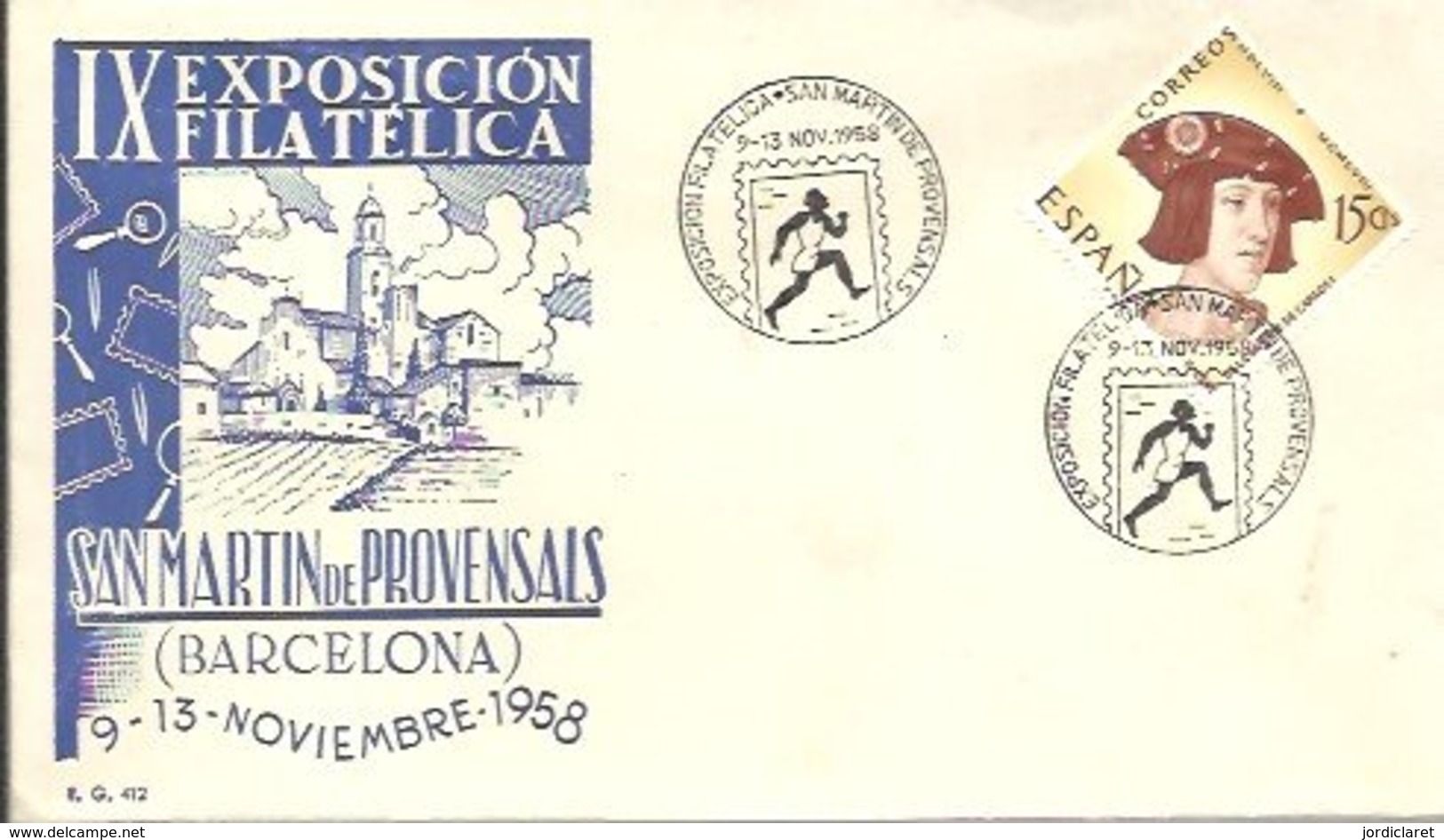 MATASELLOS 1958 BARCELONA - Cartas & Documentos