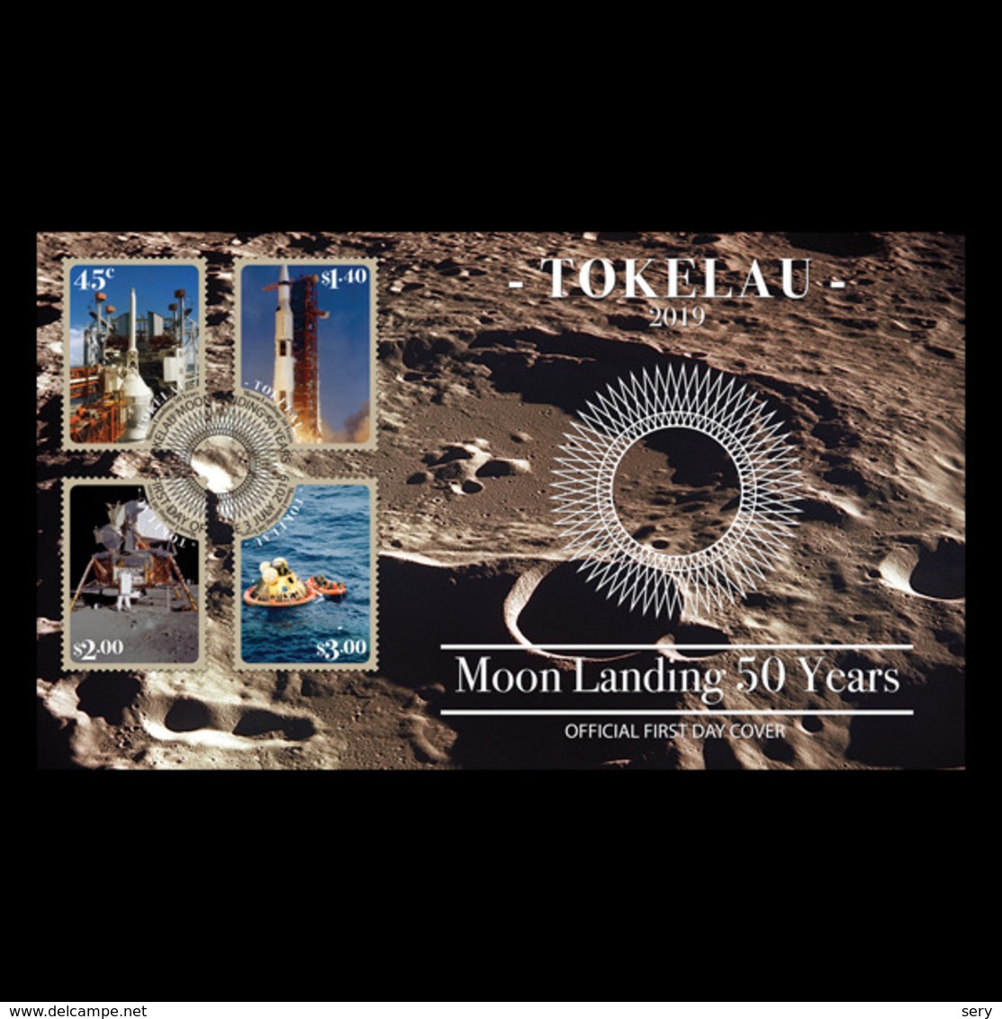 Tokelau 2019 FDC Moon Landing 50 Years Space. Apollo 11 - Ozeanien