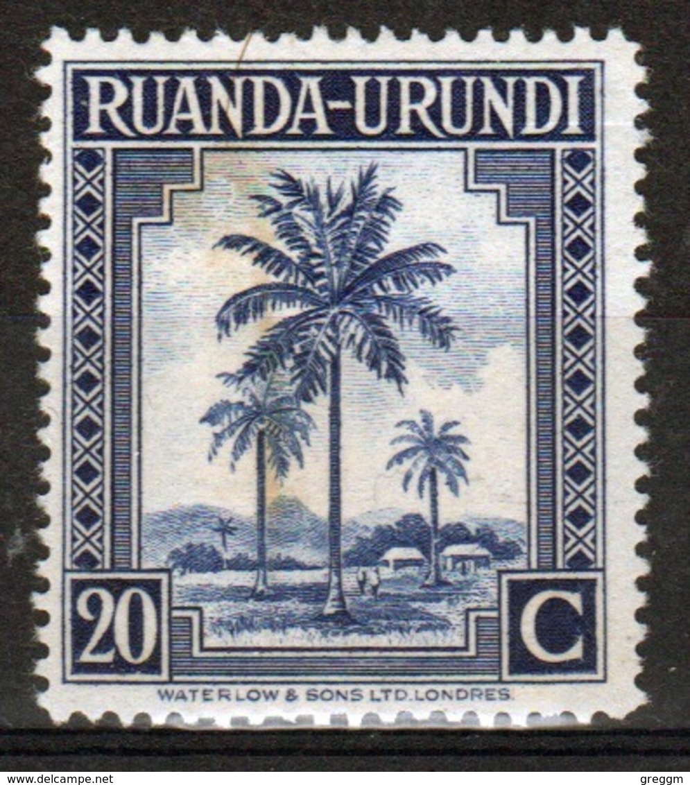 Ruanda-Urundi 1942 Single 20c Stamp From The Definitive Set. - Unused Stamps