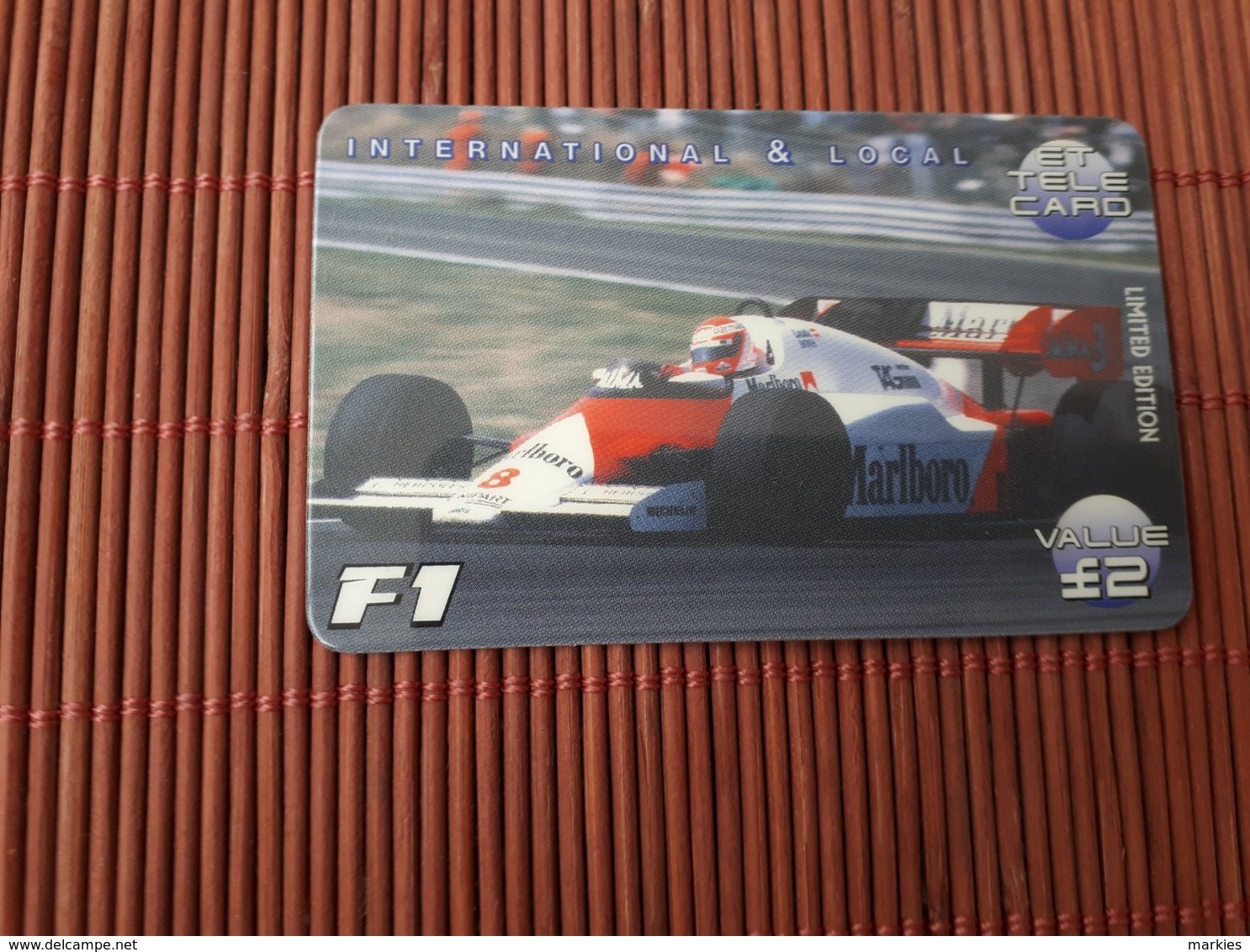 Phonecard F1 Car (Mint,Neuve) Rare - Voitures