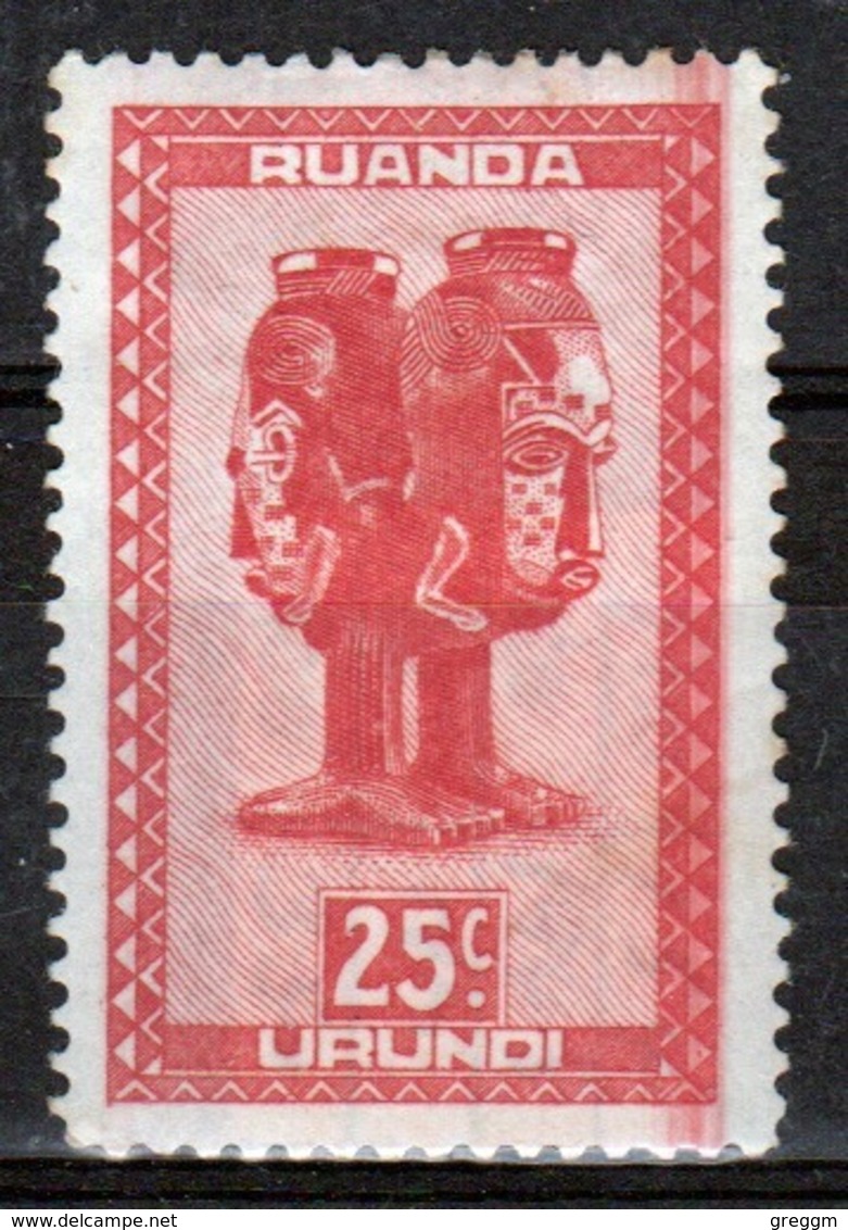 Ruanda-Urundi 1948 Single 25c Stamp From The Definitive Set. - Unused Stamps