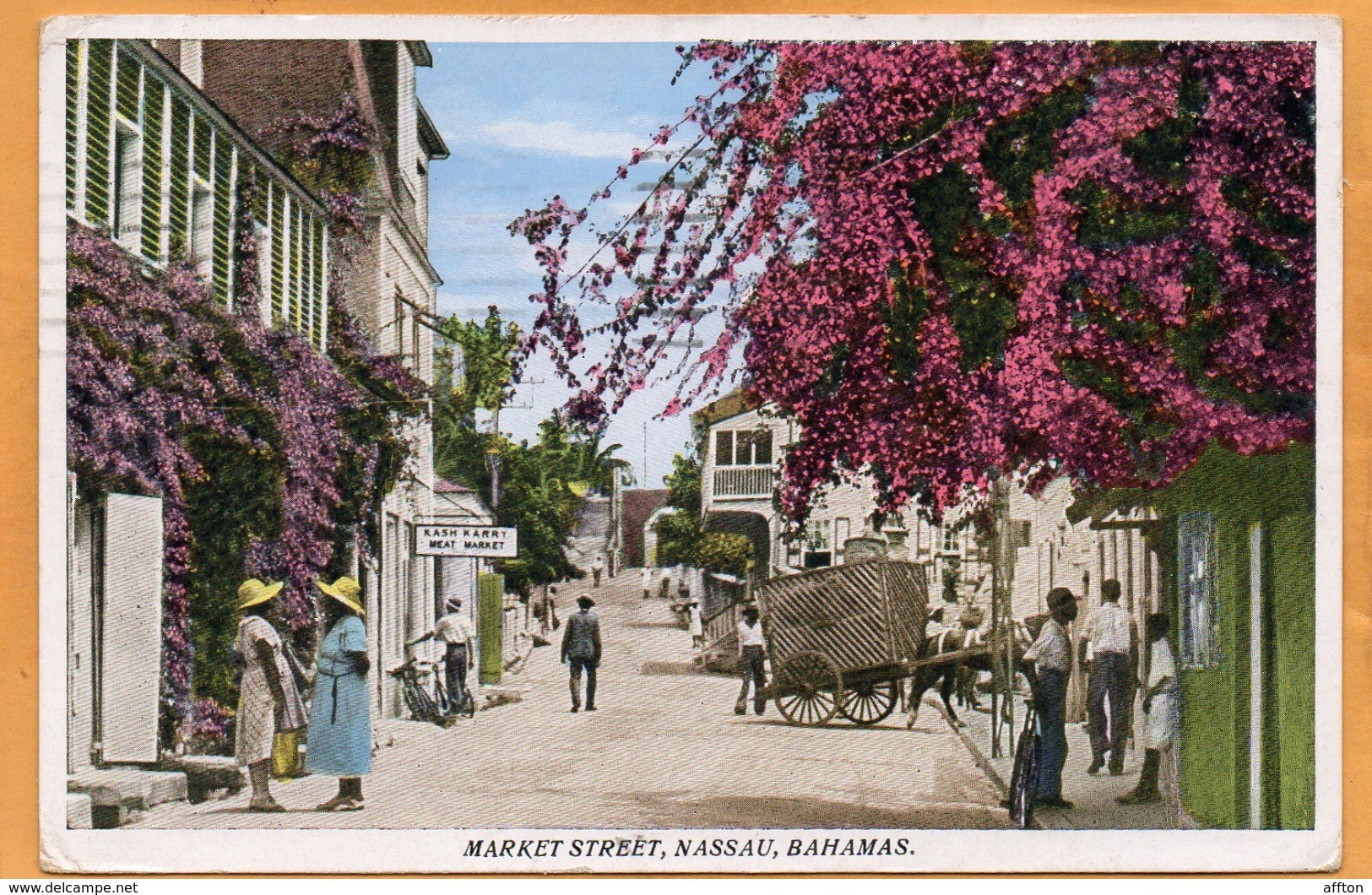 Nassau Bahamas 1938 Postcard Mailed - Bahamas