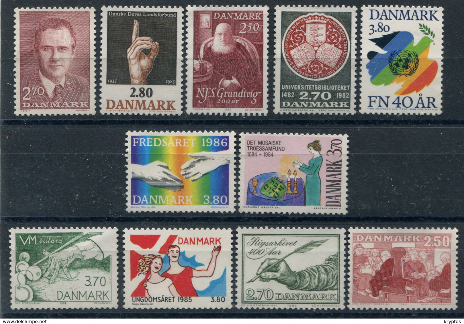 Denmark. 11 Different Stamps** - Lotes & Colecciones