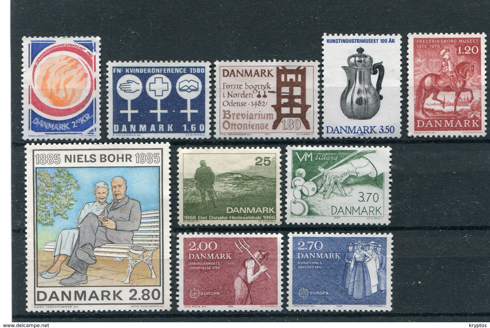 Denmark. 10 Diff. Stamps** - Lotes & Colecciones