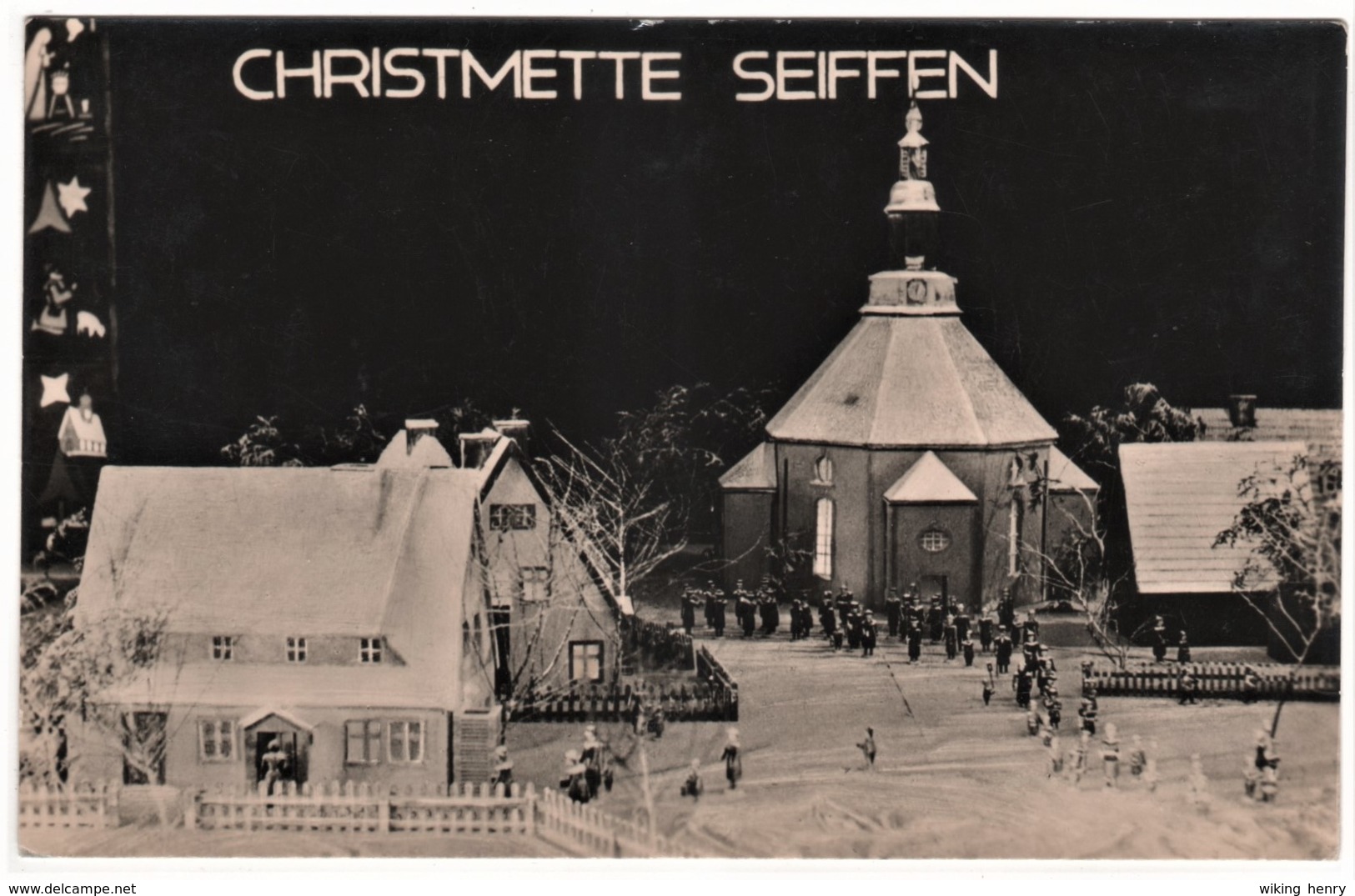 Seiffen - S/w Christmette - Seiffen