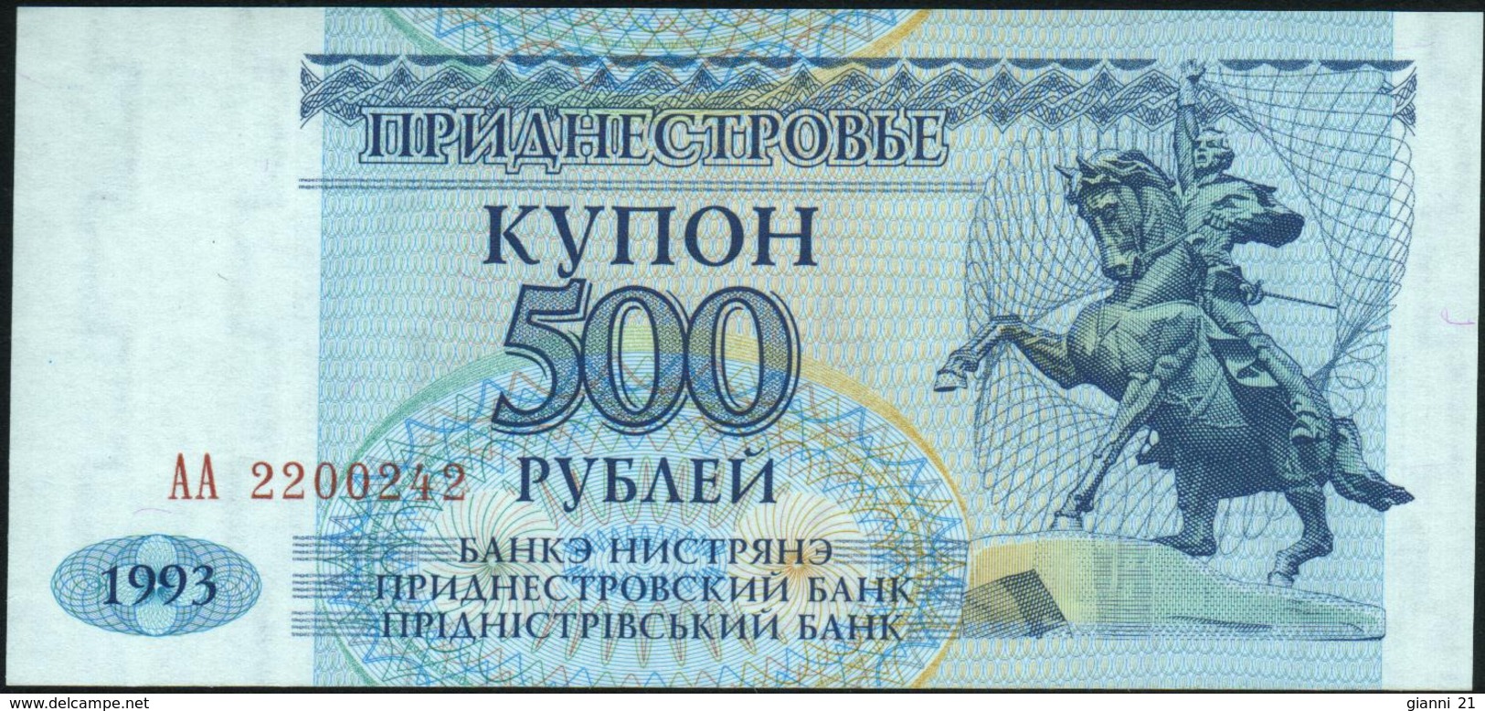 TRANSNISTRIA - 500 Rubles 1993 {Banka Nistryane} AU-UNC P.22 - Moldavië