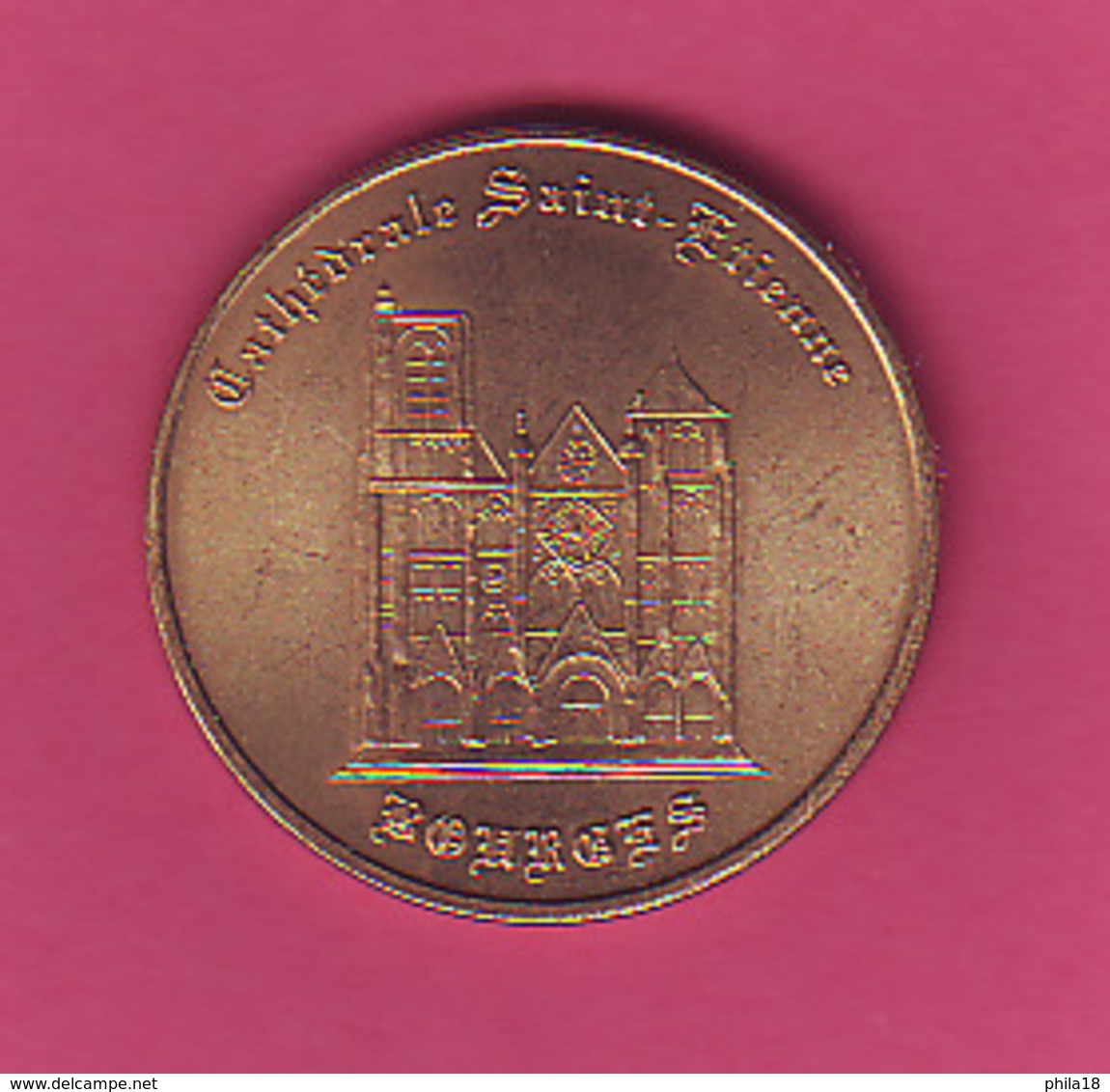 JETON TOURISTIQUE MDP MONNAIE DE PARIS Cathédrale Saint-Etienne N°1 Bourges 2001 MILLENNIUM - Sonstige & Ohne Zuordnung