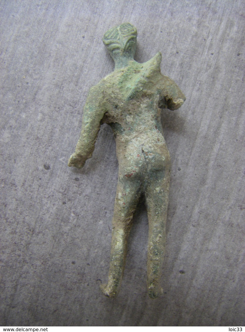 Petite Statuette Bronze : Apollon Nu - Archéologie