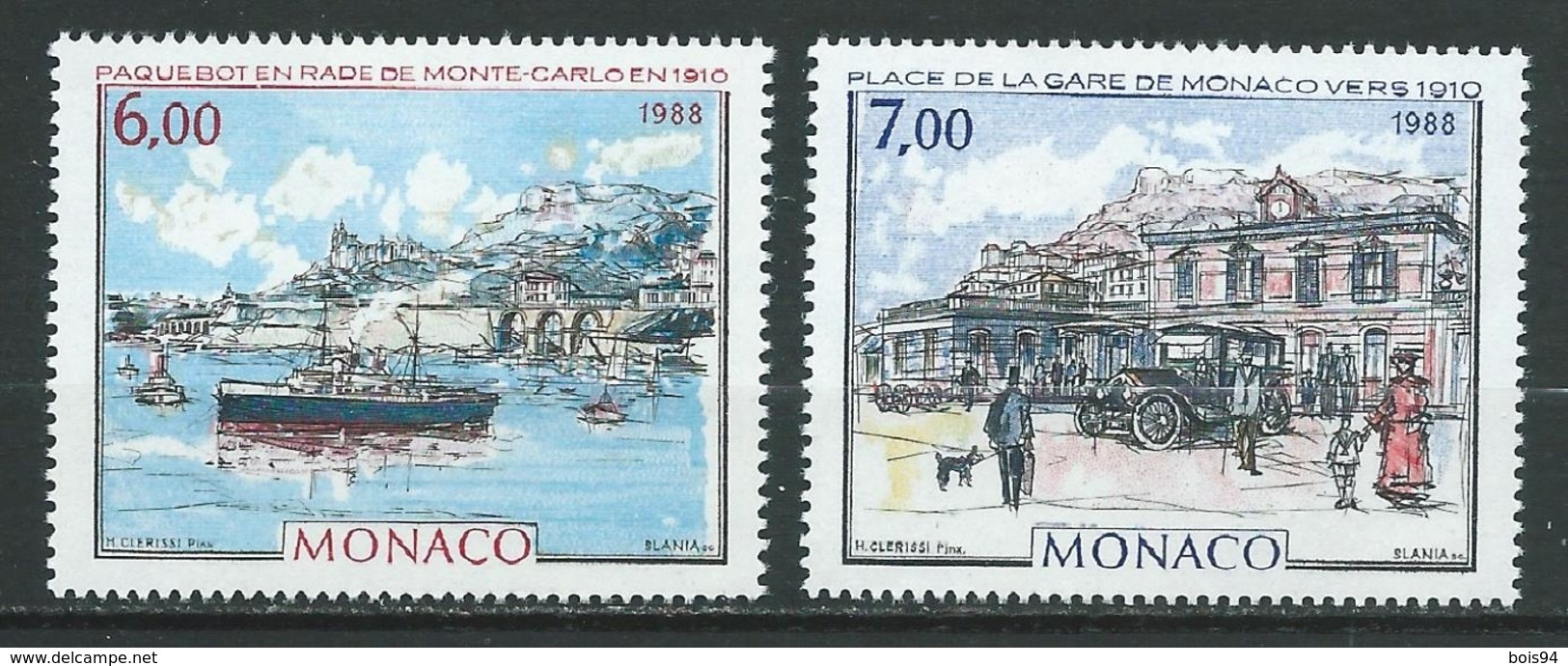 MONACO 1988 . N°s 1643 Et 1644 . Neufs ** (MNH) - Neufs