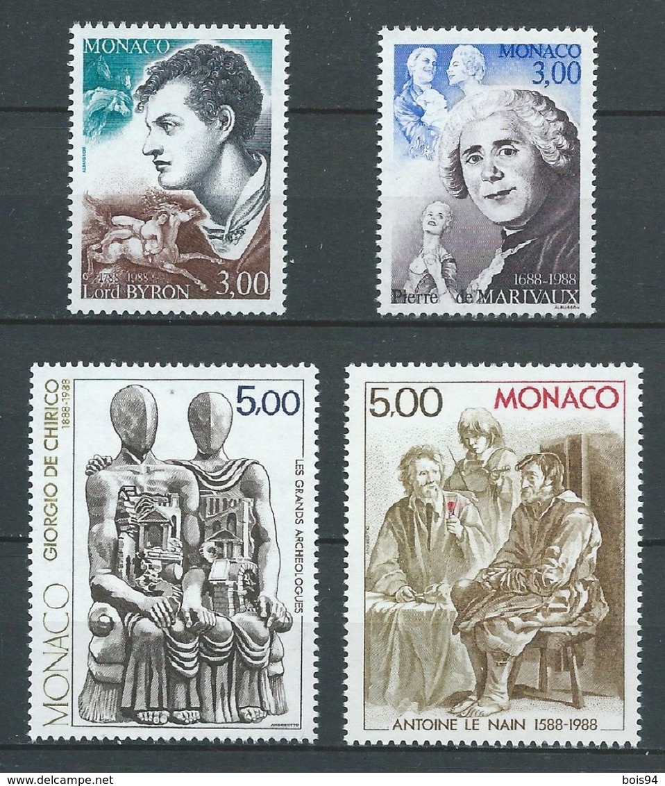 MONACO 1988 . Série N°s 1655 à 1658 . Neufs ** (MNH) - Neufs