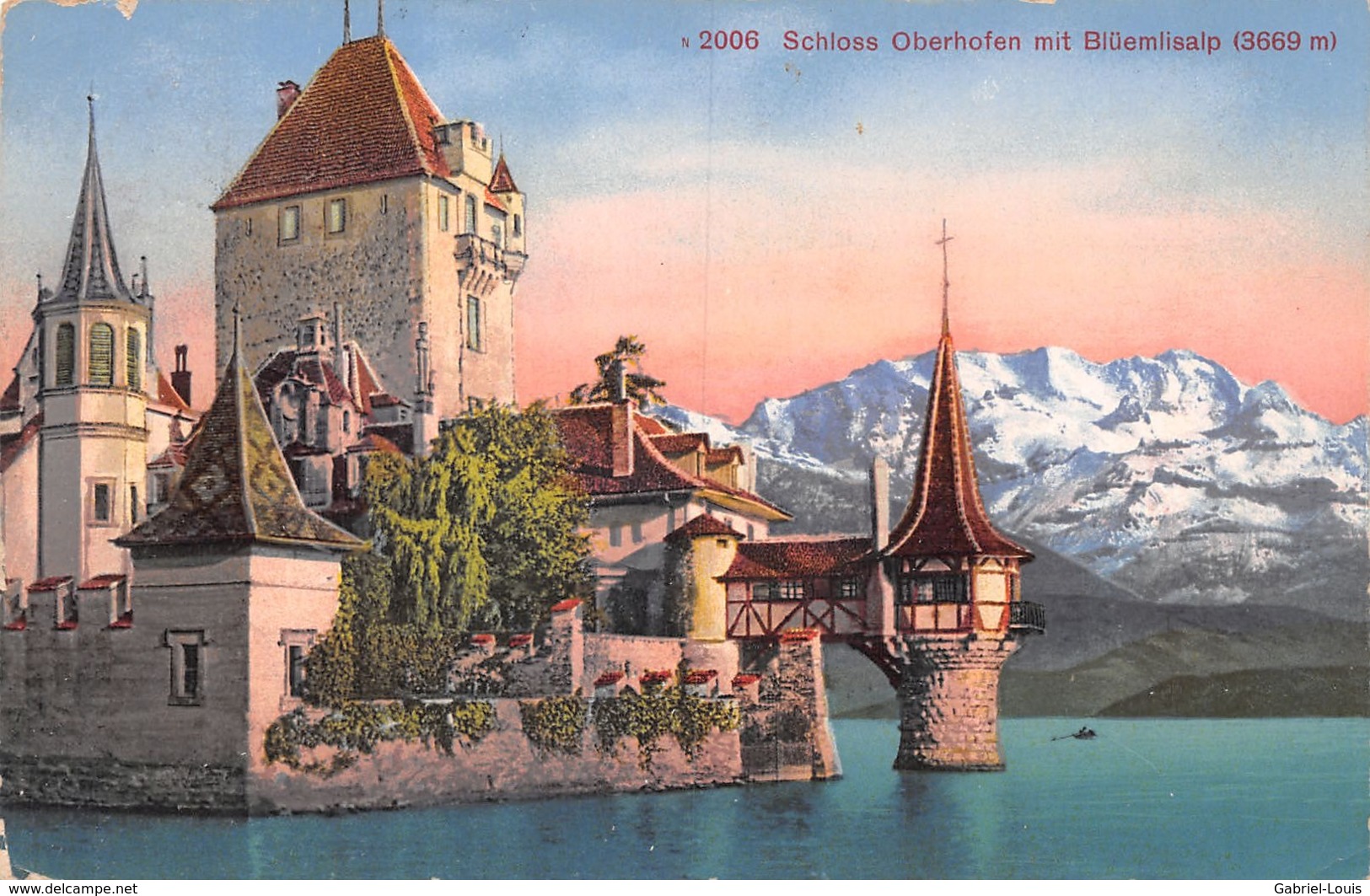 Schloss Oberhofen Mit Blüemlisalp - Oberhofen Am Thunersee