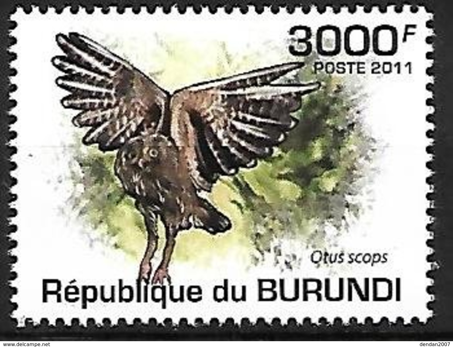 BURUNDI - MNH - 2011 - Eurasian Scops Owl    Otus Scops - Hiboux & Chouettes