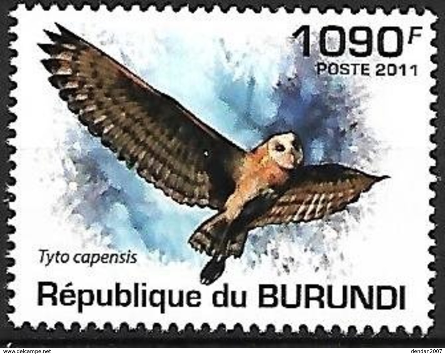 BURUNDI - MNH - 2011 -  African Grass Owl    Tyto Capensis - Hiboux & Chouettes