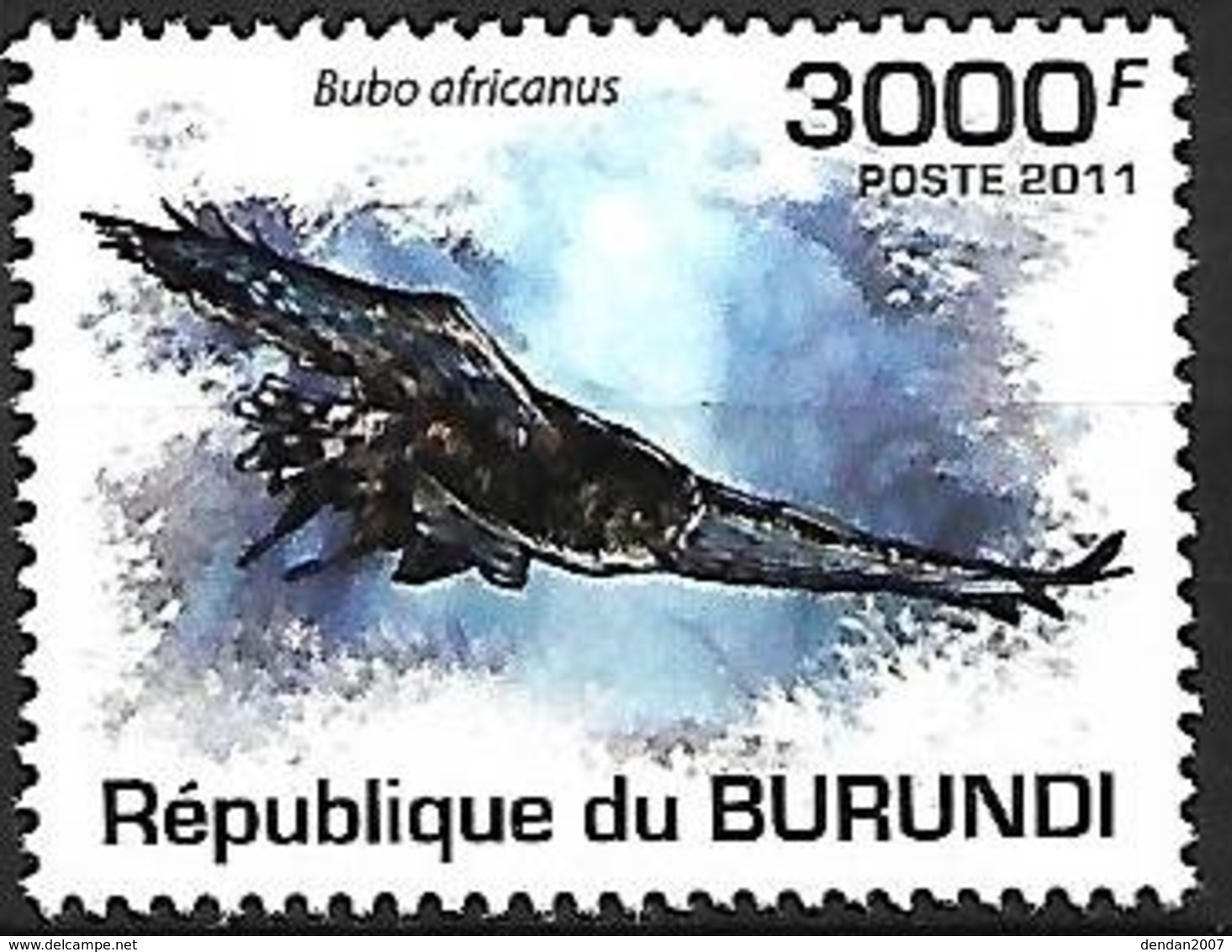 BURUNDI - MNH - 2011 -  Spotted Eagle-Owl    Bubo Africanus - Hiboux & Chouettes