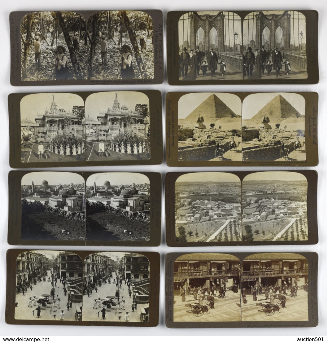 28694g TX - Monde - Vue Stéréoscopiques. Groupe De 56 Vues éditées Par American Stereoscopic - Visionneuses Stéréoscopiques