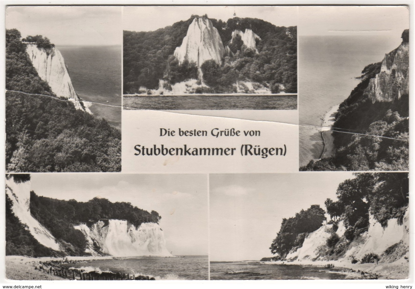 Sassnitz Auf Rügen Stubbenkammer - S/w Mehrbildkarte 1 - Sassnitz