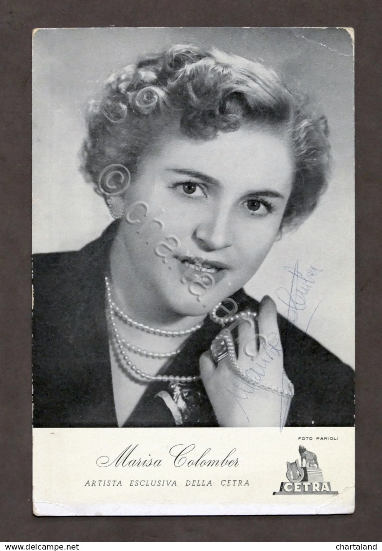 Musica Cinema - Autografo Della Cantante E Attrice Marisa Colomber - Anni '50 - Altri & Non Classificati