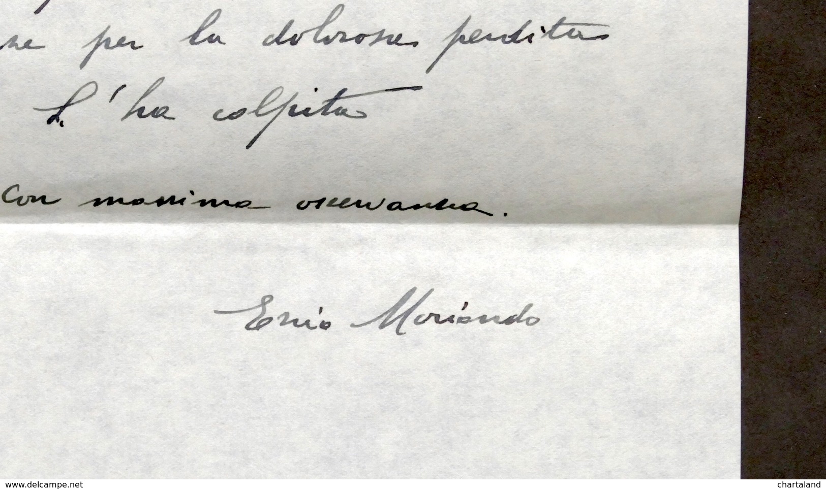 Autografo Di Ezio Moriondo Preside Università Di Genova Facoltà Ingegneria 1951 - Altri & Non Classificati