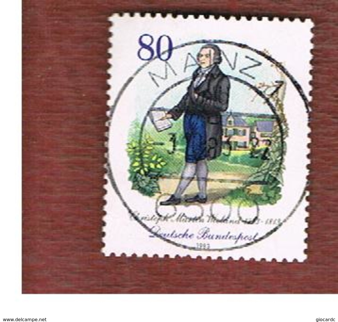 GERMANIA (GERMANY) - SG 2034 - 1983  C.M. WILAND, WRITER    -   USED - Oblitérés