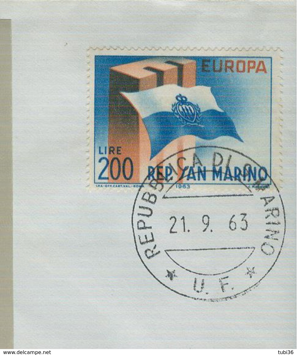 EUROPA CEPT 1963-MOSTRA FRANCOBOLLO "EUROPA" NAPOLI,SAN MARINO,ANNULLI SPECIALI DEDICATI,VIAGGIATA BOLOGNA, - 1963