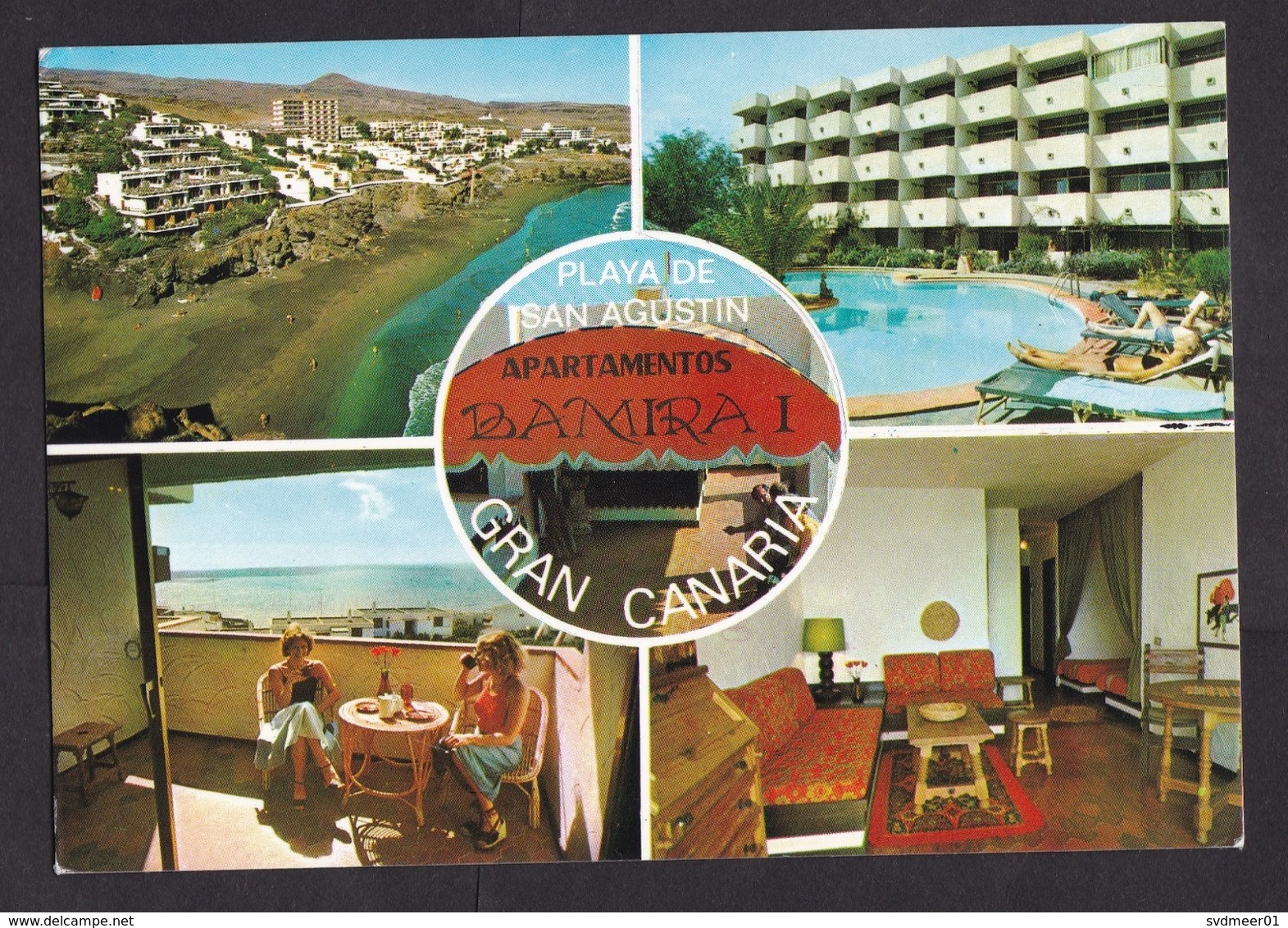 Spain: PPC Picture Postcard To Germany, 1984, 2 Stamps, Cancel Maspalomas, Canary Islands (traces Of Use) - Brieven En Documenten