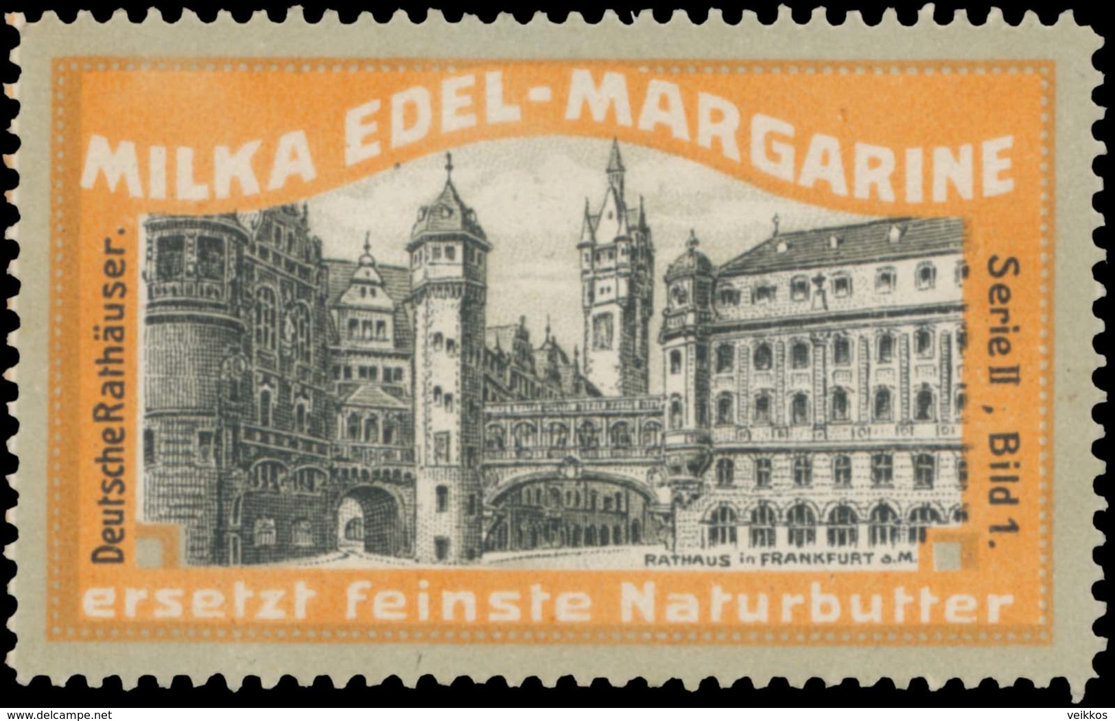 Pratau, Wittenberg: Rathaus In Frankfurt/Main Reklamemarke - Erinnofilie