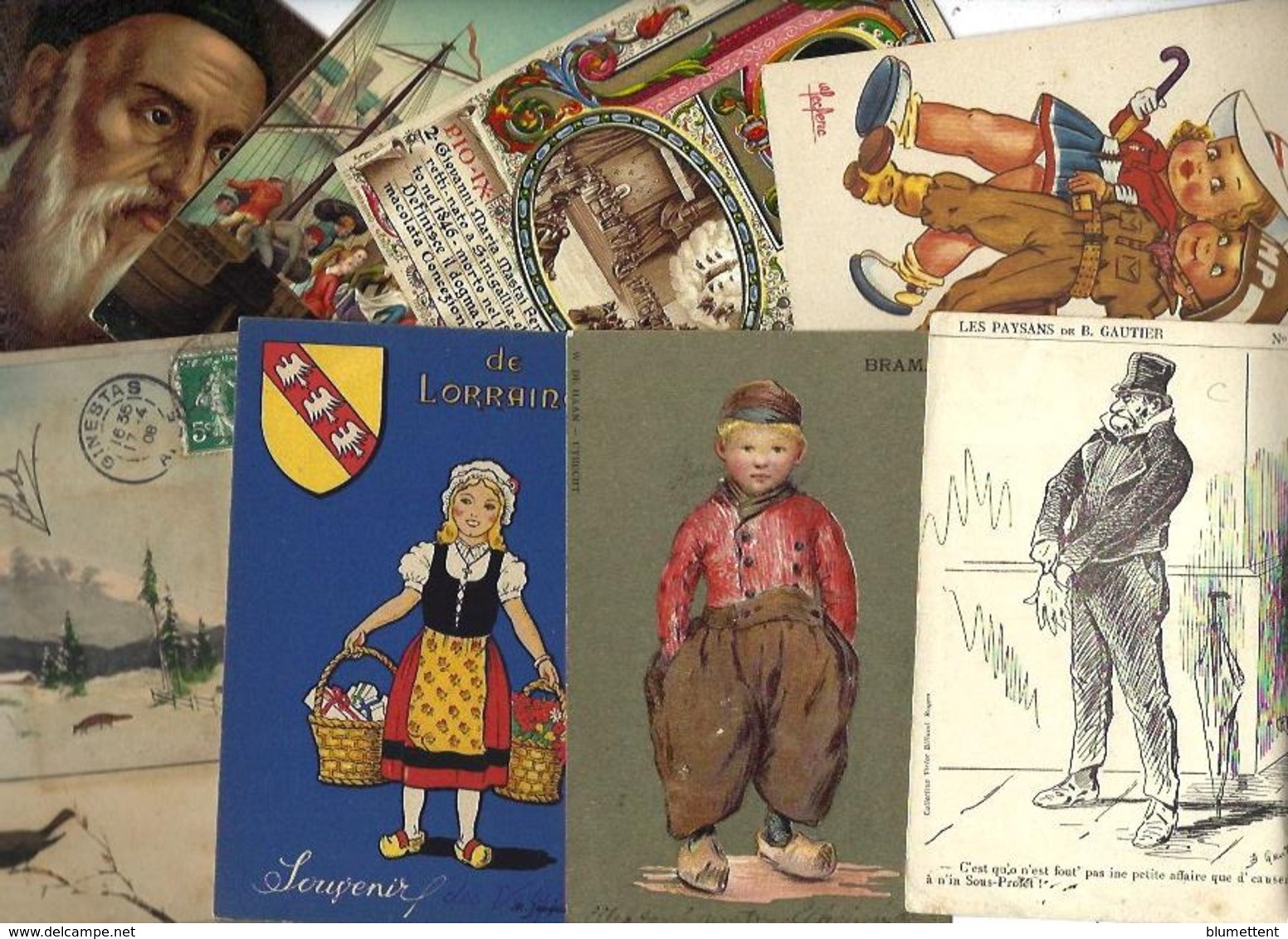 Lot 2075 De 10 CPA Illustrateurs Fantaisies Déstockage Pour Revendeurs Ou Collectionneurs - 5 - 99 Postcards