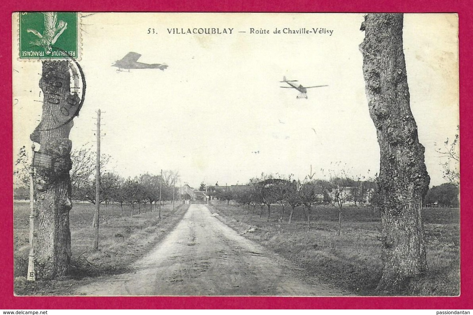 CPA Villacoublay - Route De Chaville Vélizy - Autres & Non Classés