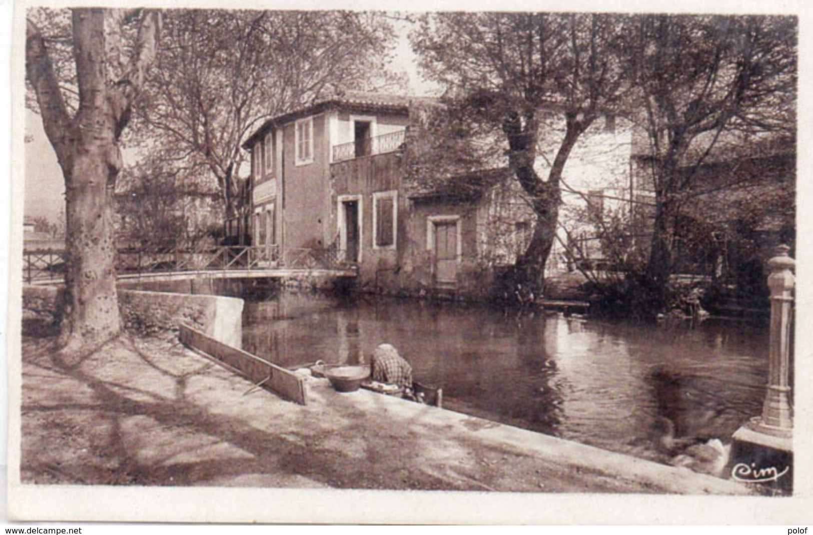 L' ISLE SUR SORGUE - La Sorgue - Quai Jean Jaurès - Lavandière (1302 ASO) - L'Isle Sur Sorgue