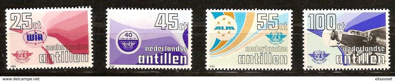 Antilles Néerlandaises Antillen 1984 Yvertn° 703-706  *** MNH Cote 6  € Aviation - Antilles