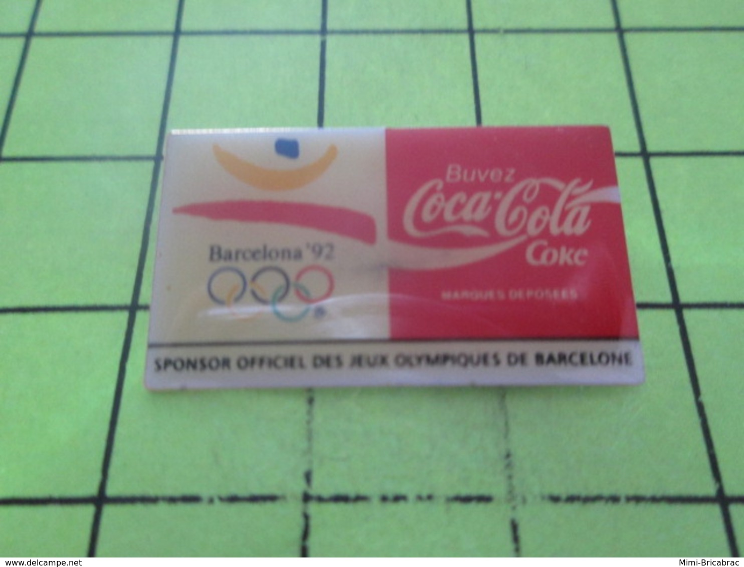 411a PINS PIN'S / Beau Et Rare : Thème JEUX OLYMPIQUES / BARCELONA 1992 COCA-COLA PARTENAIRE OFFICIEL - Jeux Olympiques