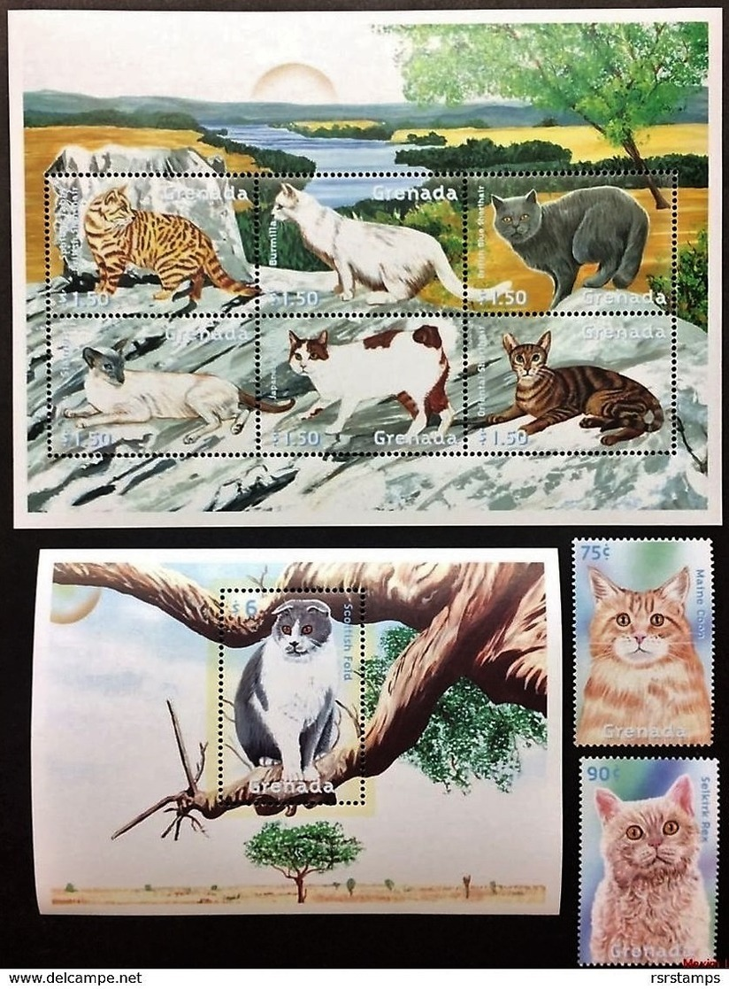 # Grenada 2000**Mi.4246-54 Cats , MNH [17;79] - Gatos Domésticos