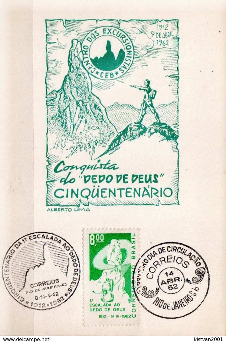 Postal History: Brazil Commemorative Card / Folhinha Comemorativa - Climbing